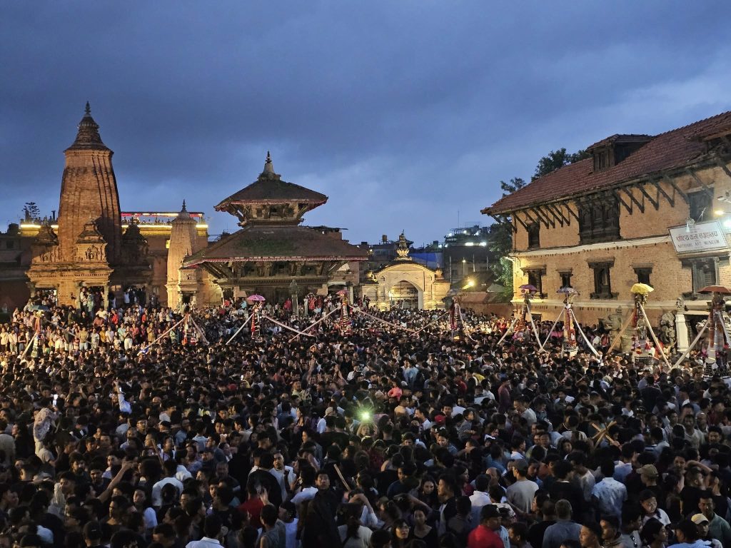 Gai Jatra celebration in Bhaktapur