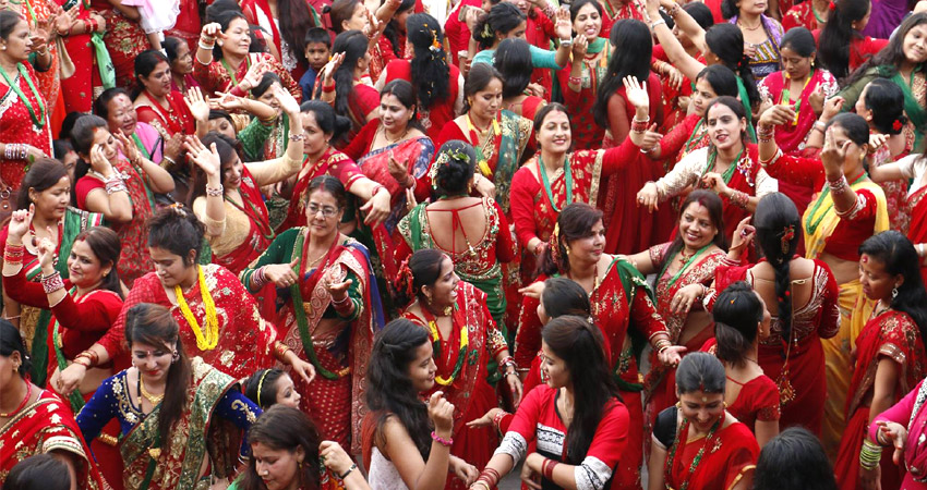 Nepalese Women Celebrate Hartalika Teej 2025